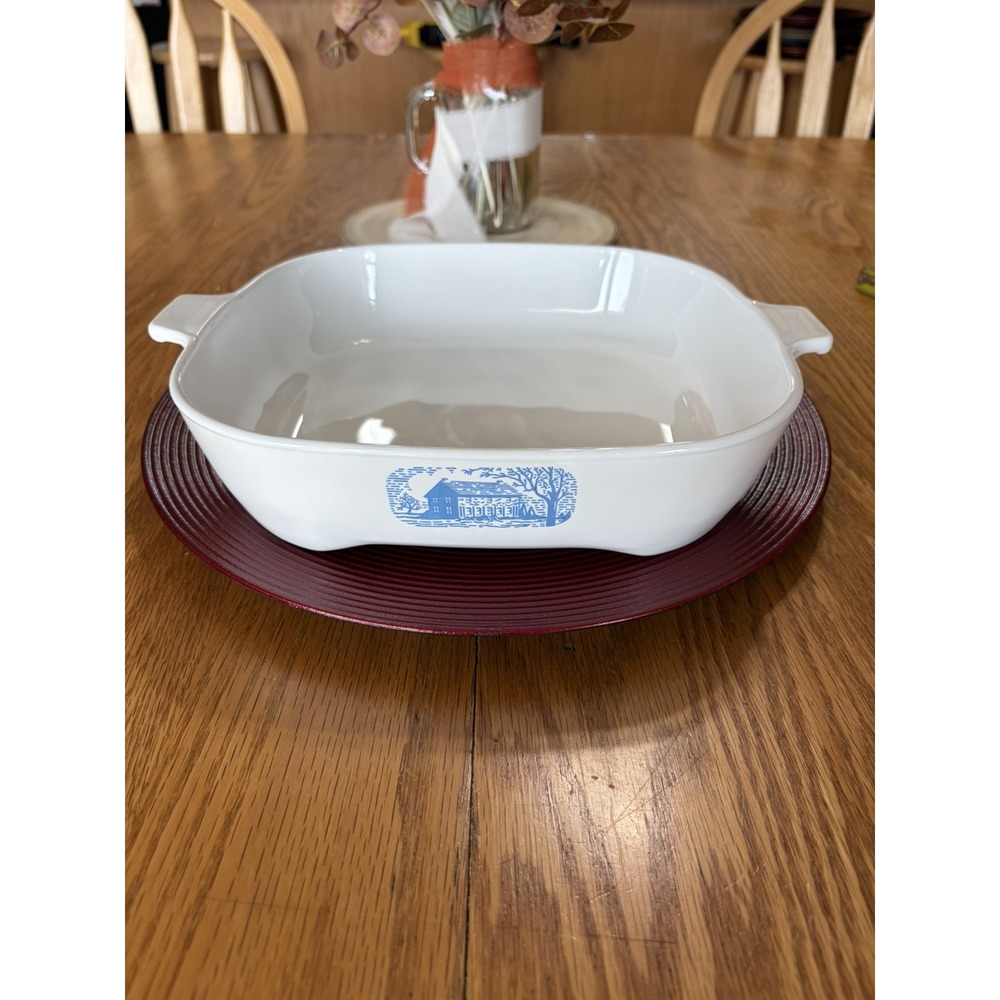 Corning ware Pyroceram USA 2qt Amana Radarange 10" Casserole Dish Skillet No Lid